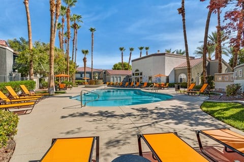 take a dip in the resort style pool at the enclave at woodbridge apartments in sugar land